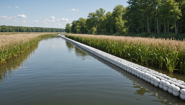 Solutions écologiques pour la protection aquatique avec barrière flottante